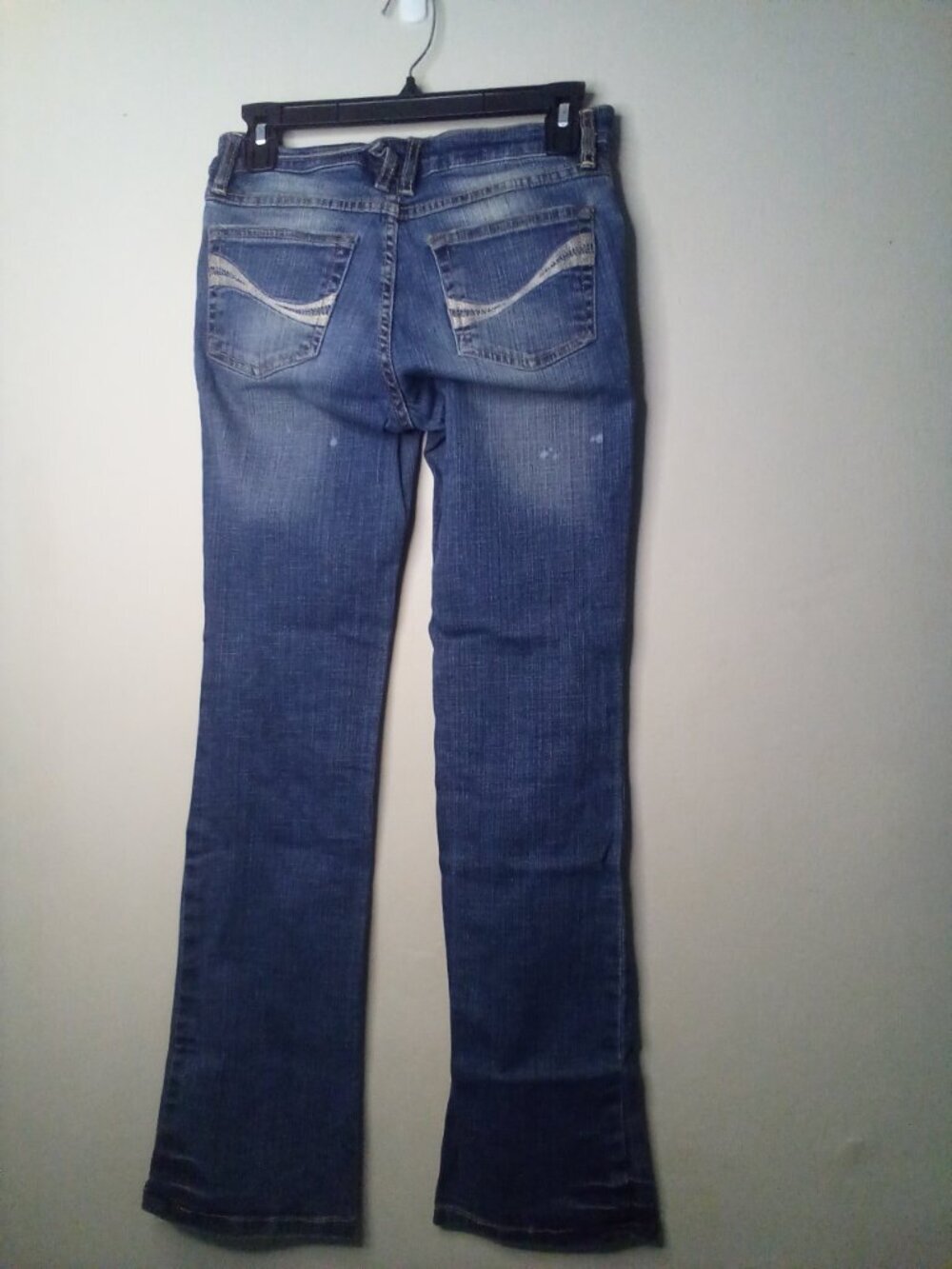 Southpole Jeans Women Juniors 5 Bootcut Y2K Patches Embellished Blue - Picture 12 of 16